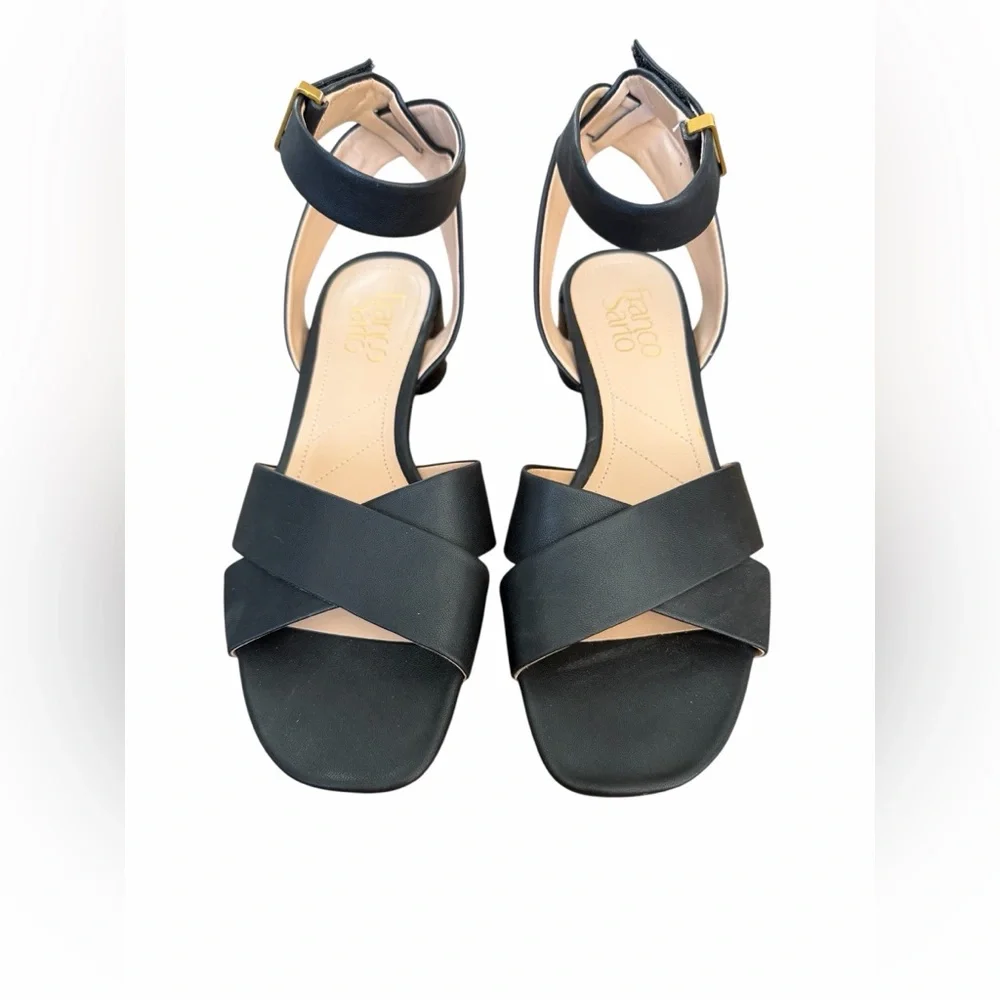 Franco Sarto Black Strappy Heels‎